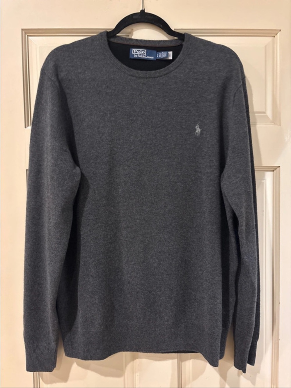 Polo by Ralph Lauren Men's Charcoal Crewneck Sweater
